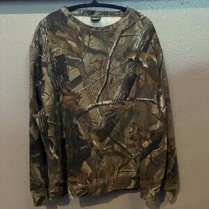 TEN BUCK REALTREE HARDWOODS CAMOUFLAGE HUNTING GORPCORE OUTDOOR SWEATSHIRT  2XL